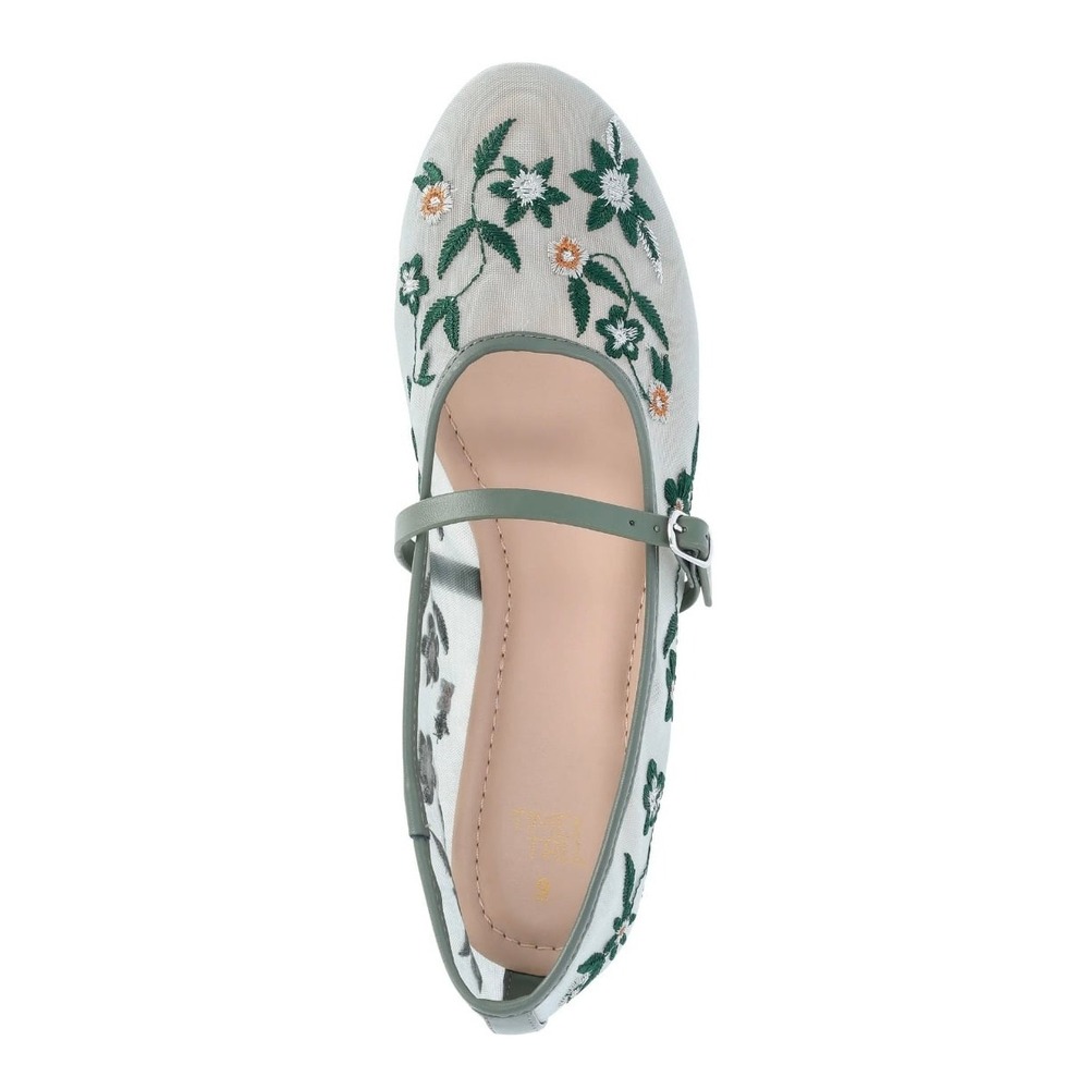 Floral Mesh Mary Jane's - Picture 3 of 5